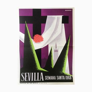 Seville Semana Santa Poster, 1968