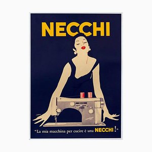 Affiche Jaune de Necchi, 1950