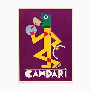 Campari Viola Poster by Fortunato Depero, 1928