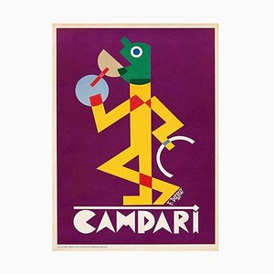 Campari Viola Poster by Fortunato Depero, 1928