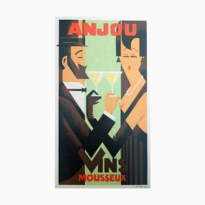 Amoro Anjou Sparkling Wines Poster, 1932