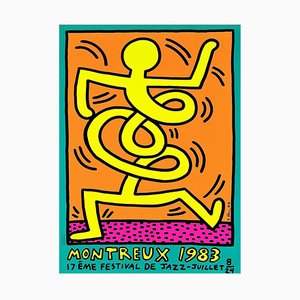 Keith Haring Montreux Jazz Festival Green Poster, 1983