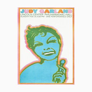 Judy Garland Lincoln Center Poster by Seymour Chwast, 1968