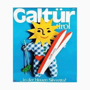 Galtur Tyrol Ski Poster, 1970