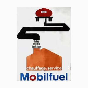 Mobil Oil Mobil Fuel Poster, 1960