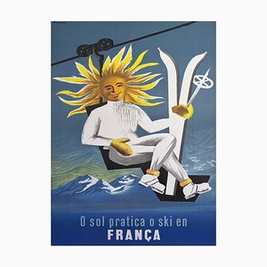 Dubois France Skiing 2 Poster, 1950
