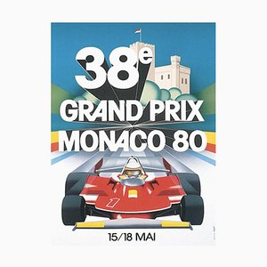 Monaco Grand Prix Poster, 1980