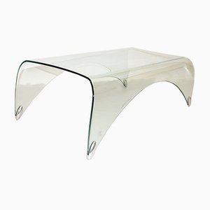 Vintage Glass Coffee Table by Massimo Iosa Ghini for Fiamm