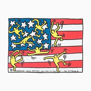 Keith Haring, American Music Festival - New York City Ballet Poster, 1988