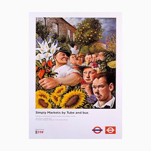 TFL Simply Markets by Tube and Bus Poster, 1998