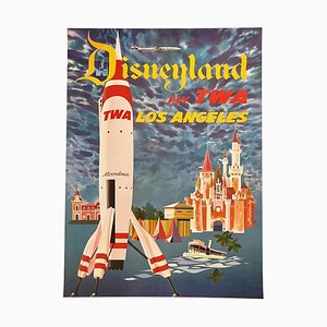 Poster di Disneyland di David Klein per TWA, 1955
