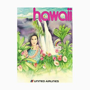 Hawaii Poster from United Airlines, 1970