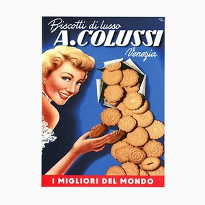 I Migliori Del Mondo Poster von Colussi Biscotti Venezia, 1950