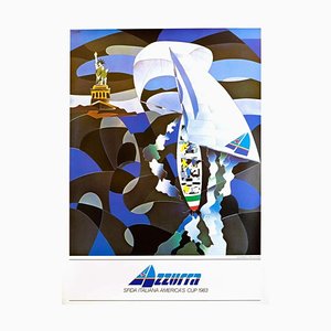 Azzurra Americas Cup Poster, 1983