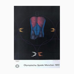 Munich Olympic Games Poster by Paul Wunderlich, 1972