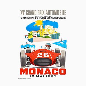 Monaco Grand Prix Poster by Jean Ramel, 1957