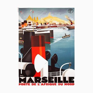 Poster Marsiglia di Roger Broders, 1930