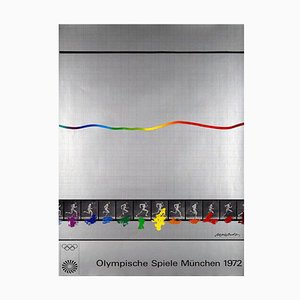 Affiche des Jeux Olympiques de Munich par Shusaka Arakawa, 1972