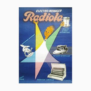 Electro-Menager Poster from Radiola, 1950