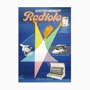 Electro-Menager Poster from Radiola, 1950