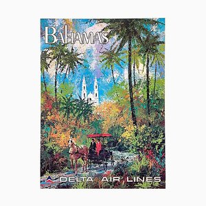 Il poster delle Bahamas di Delta Airlines, 1975