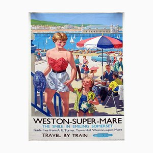 Weston-Super-Mare Poster from British Railways, 1960