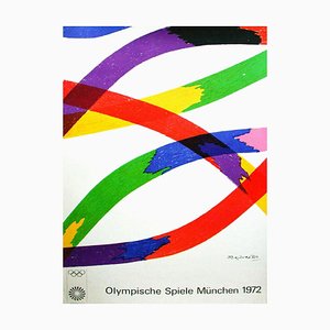 Munich Olympic Games Poster by Piero Dorazio, 1972