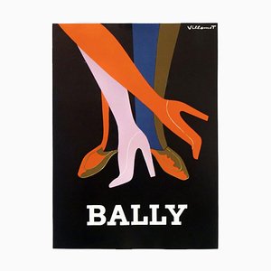Shoes Poster by Bernard Villemot for Bally, 1979