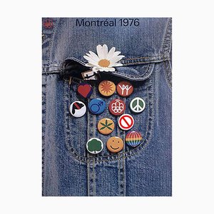 Montreal Olympic Games Poster by Raymond Bellemare, 1976
