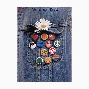 Montreal Olympic Games Poster by Raymond Bellemare, 1976