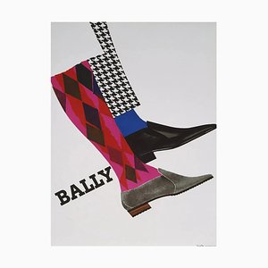 Brun Poster from Bally, 1965