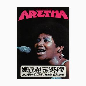 Aretha Franklin in Los Angeles Ballroom Poster, 1971