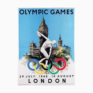 Affiche des Jeux Olympiques de Londres par Walter Herz, 1948