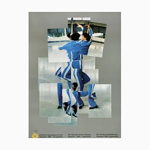 Poster dei Giochi Olimpici Invernali di Sarajevo 2 di David Hockney, 1984