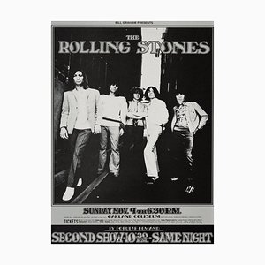 Rolling Stones Oakland Coliseum Poster, 1969