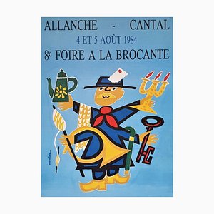 Affiche Auriac Allanche Cantal Fair, 1984
