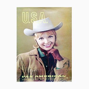 Pan American Usa Poster, 1970
