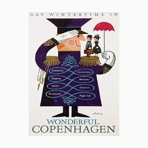 Copenhagen Poster by Vang Rasmussen Copenhagen, 1963