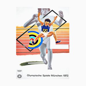 Poster dei Giochi Olimpici di Monaco di Peter Phillips, 1972