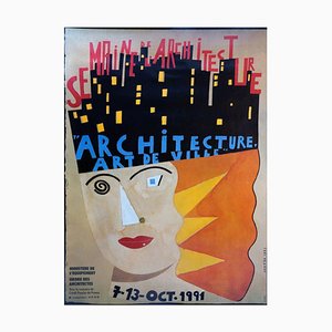 Architecture City Art Poster, 1991