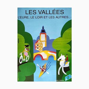 Poster Les Vallees The Eure The Dordogne & the Others, 1989