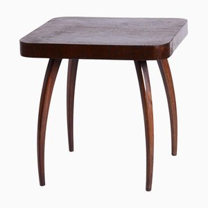 Art Deco Spider Table in Oak by J. Halabala for Up Závody, 1940s