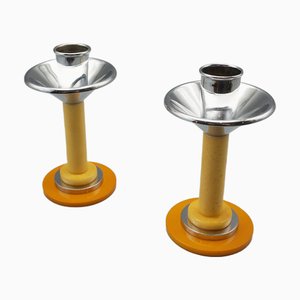 Art Deco Style Bakelite Candlesticks, Set of 2