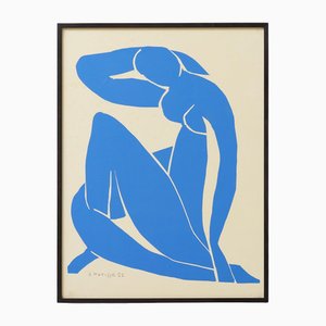 Henri Matisse, Cut Out Nu Bleu I, 1980, Lithograph, Framed