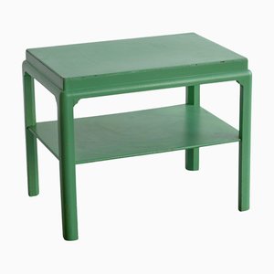 Table Basse Style Japonais en Bois Laqué Jade, 1940s