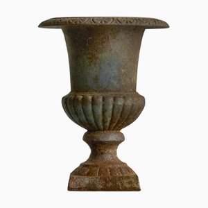 Antique Neoclassical Cast Iron Planter, 1890s