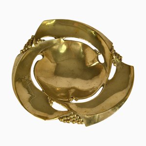 Large Bronze Fruit Bowl, 1970s