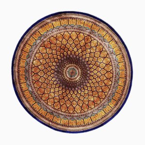 Qom Hand-Knotted Rug in Viscose