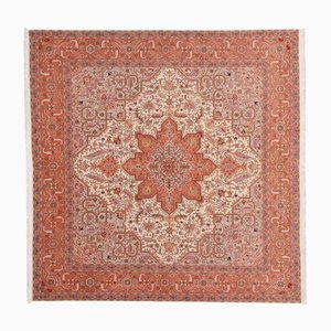 Tabriz Hand-Knotted Rug with Floral Pattern