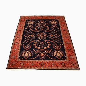 Sarough Hand-Knotted Rug in Virgin Wool